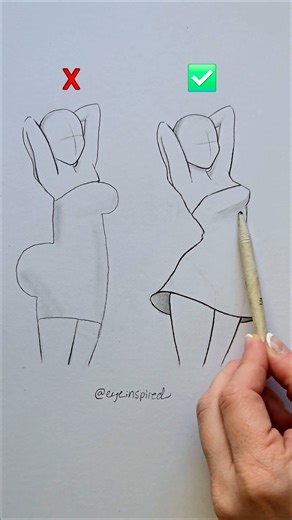 How to draw a body ⏳️ #art #artwork #drawing #cartoon #sketch #funny #anime #diy #painting #skech