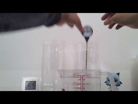 スターリングエンジンの基本原理（熱による空気の膨張と収縮実験）Basic principle of a sterling engine