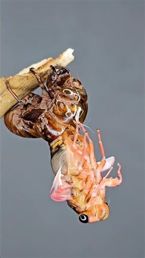 The Incredible Transformation of a Cicada | 40 Minutes Compressed into 20 Seconds