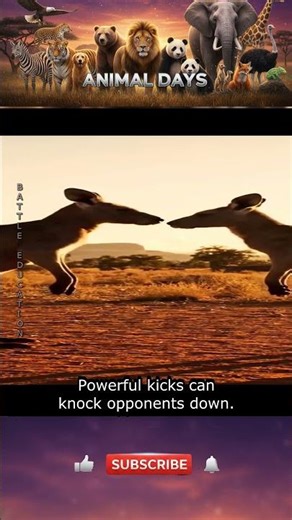 Kangaroos Boxing for Dominance — Nature's Ultimate Showdown #Animals #Wildlife #Nature