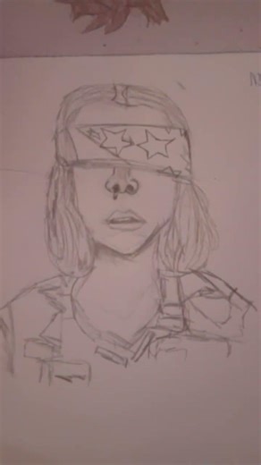 dibujo de once-eleven de (stranger tings)