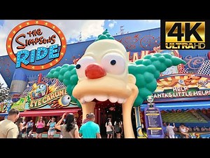 The Simpson Ride - UNIVERSAL STUDIOS - FULL RIDE - 4K