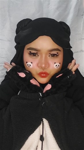 Makeup panda tutorial 🐼 #makeuplover #makeup #makeuppanda #pandamakeup #panda #pandalover #pandalovers #makeupviral #makeuptiktok #muakky🔥 #fyppppppppppppppppppppppp #fyp