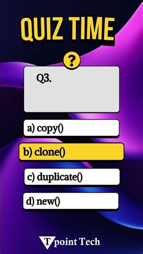 Java MCQs | Java Questions & Answers for Practice | Tpoint Tech