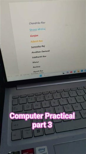 Computer Practical part 3| How to change the font colour in ms word.#computereducation #education
