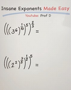 3-Minute Maths: Insane Exponents Made Easy 😮 | Prof D