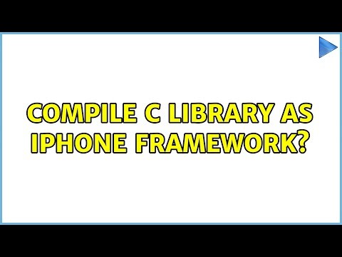 Compile C library as iPhone framework? (3 Solutions!!)