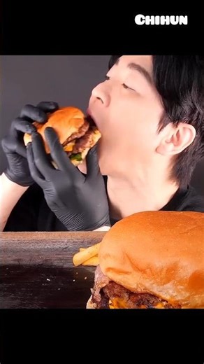 Double decker meat burger