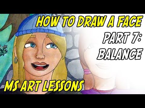 Middle School Art Lessons: How to draw a face (part7)