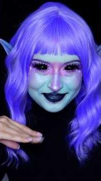 Turning myself into my alien 👽✨ #makeup #alien #makeuptutorial #makeuptransition #alienmakeup