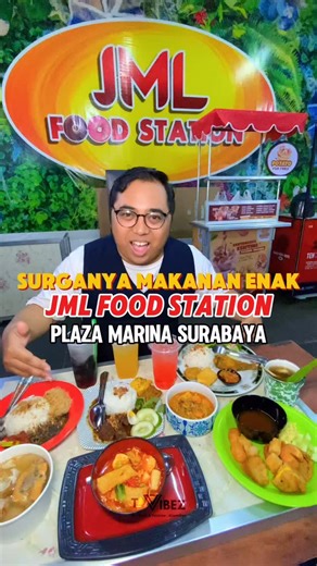 TaV | Food & Lifestyle Creator | Kuliner Surabaya on Instagram: "Gaess kalian wajib banget makan disini karena full makanan enak dan murah, Namanya JML FOOD STATION yang digagas oleh @jmloganizer1 berada di lantai dasar Plaza Marina Surabaya. Kalian cari cumi hitam? Adaa, bakso atau seblak? Adaaa. Bahkan krengsengan dan sambel juga ada!. Gak usah kelamaan yuk makan disini rekkk 🤤🥳 Stand makanan in frame : - Roemah Sambel - Kedai Mreneo - Pawon Manis Jr @pawonmanis.jr - Mamam Yuk - Dapur Uti 📍