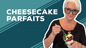 This Cheesecake Parfait recipe is so festive for Memorial Day and so easy to throw together. Get my recipe here: http://www.pauladeen.com/recipe/cheesecake-parfaits/ | Paula Deen