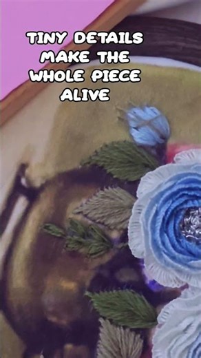 How I Stitch Tiny Rose Buds | Hand Embroidery. #handbroidery