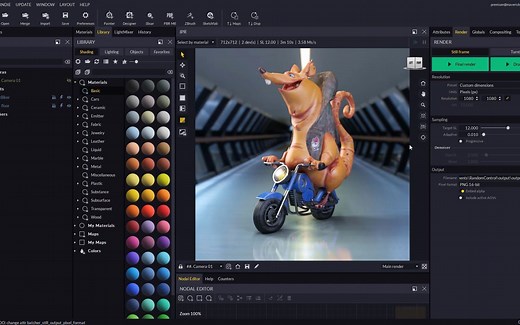 特立独行的纯GPU渲染器：MAVERICK RENDER- 19 06 RENDER SETS- MAVERICK INDIE