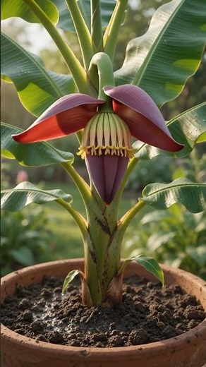 How Long Does It Take to Grow a Banana? Watch This! 🍌⏳ #shorts