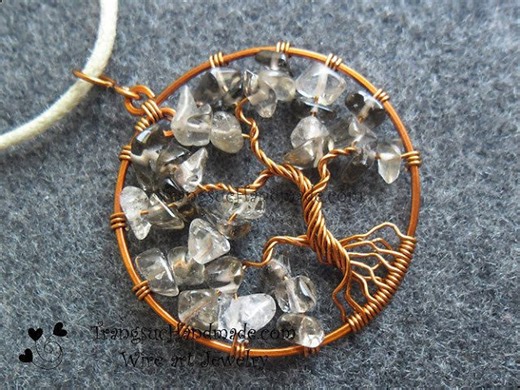 Simple tree of life - How to make wire jewelry 102