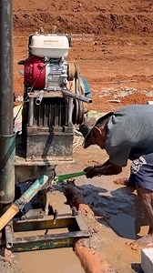 Installing Water Drill Pipe in Rocky Ground, Difficult!" #construction #reels #engineering #diy | Faozan Faozan