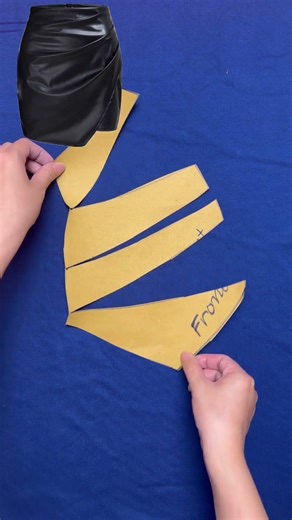 Pencil Skirt Front Pattern Making Tutorial 👗✨ #sewing #diy #pattern
