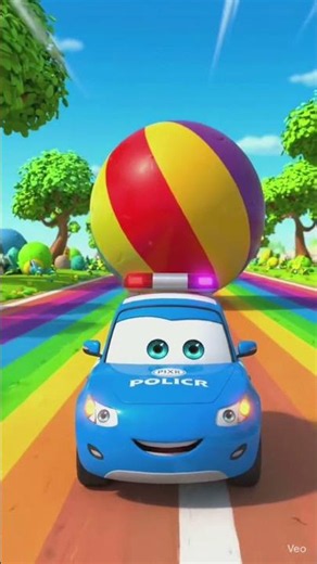 Funny Police Car Chase! 🚔 | Kids Cartoon | Kids Fun World