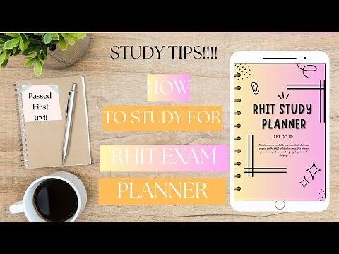 RHIT study tips/RHIT exam planner!! How to study for and pass RHIT EXAM