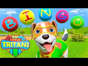 New Bingo Dog Song | Bingo was His Name O | Nursery Rhymes Cartoon & Baby Songs by Little Tritans