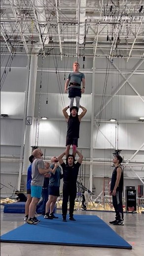 TRY THIS PARTNER STUNT 😜 Gymnast Training Cirque Du Soleil 3 High Circus Acrobatics
