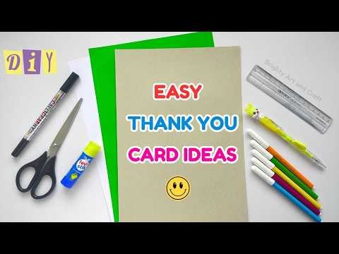 Easy & Beautiful Thank You Card Ideas | How to make Handmade Thank You Card| DIY Thank You Card 2026