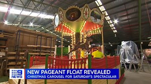 With only two sleeps to go, we can reveal a new float for this year's Christmas Pageant. #9News | 9 News Adelaide