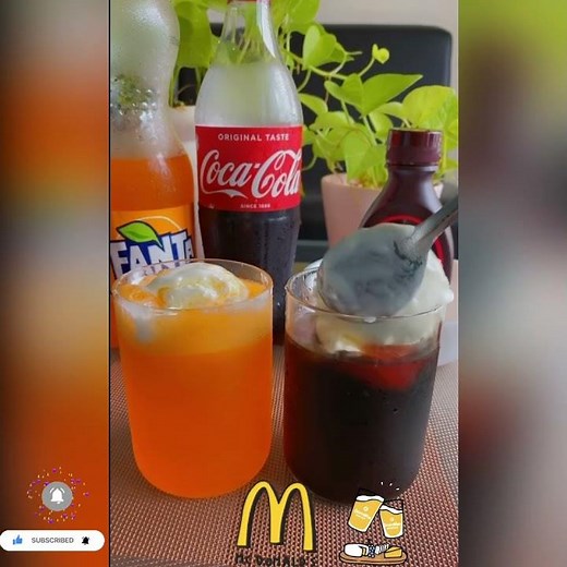 Make McDonald’s Coke Float at home | Ice-Cream Soda #shorts #mcdonalds #summerdrink