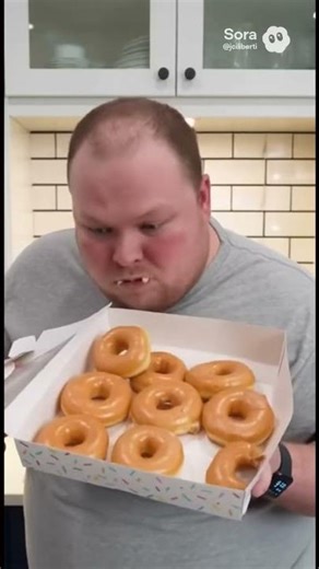 Let’s see what eating entire box of donuts does to my blood sugar #ai #bloodsugarcontrol #funny