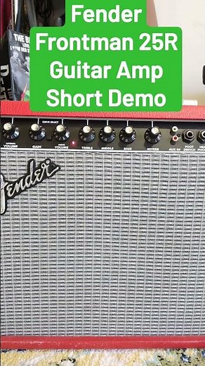 Fender Frontman 25R Guitar Amp Short Demo + Gibson Les Paul