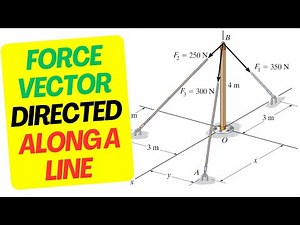 How to Find Force Vector directed along a Line!