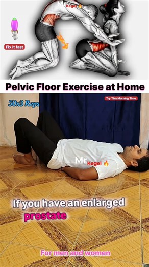 Best exercises for enlarged prostate and urine leakage fix it fast 💪🔥💯 #prostate #pelvicfloor