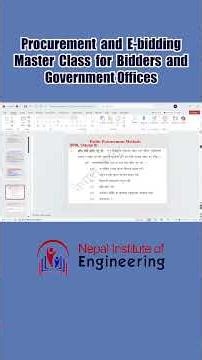 How to Select the Best Procurement Method for Your Project #NIE #CivilEngineeringNepal