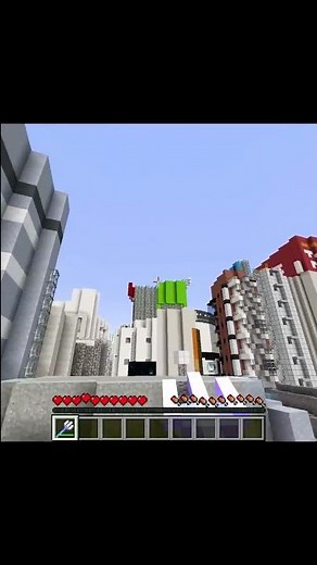 東京をマイクラパルクールで駆け抜けろ！ #shorts #マイクラ #マイクラパルクール