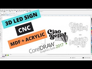 3D LED Sign Board Making - CorelDraw se CNC Router tak