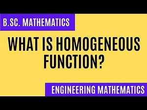 Homogeneous functions|Functions of two variables