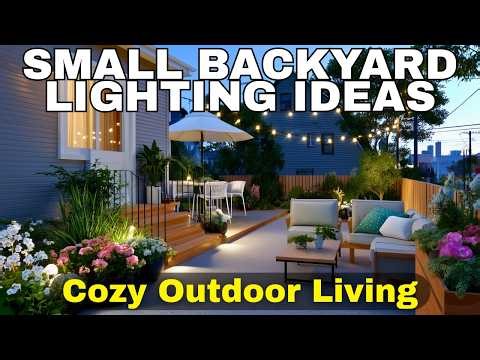 Small Backyard Lighting Ideas for Cozy Outdoor Living