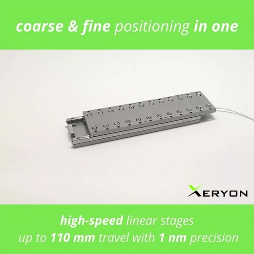 A piezo stage with coarse & fine positioning in one! #piezo