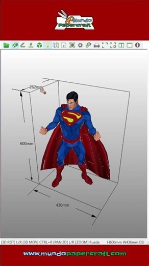 Superman – DC Comics Papercraft | Modelo Gratis