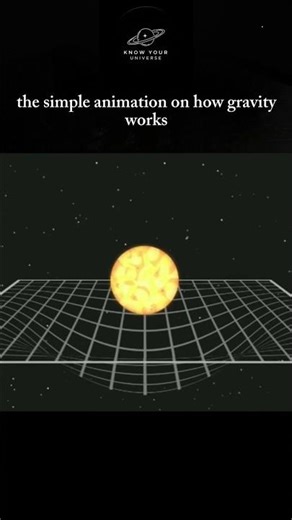 the simple animation on how gravity works Gravity explained #space #gravity
