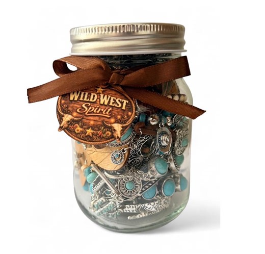 Wild West Jewelry Jar, Turquoise Western Decor, Cowgirl Gift - Etsy