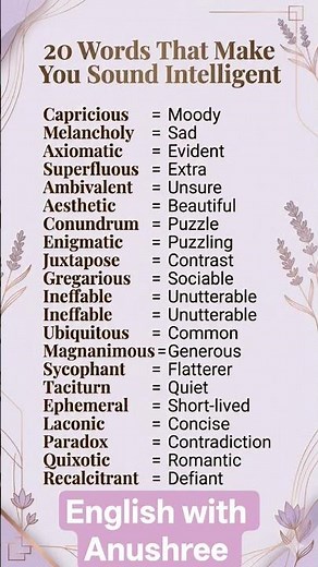 20 Words That Make You Sound 10x Smarter 🧠