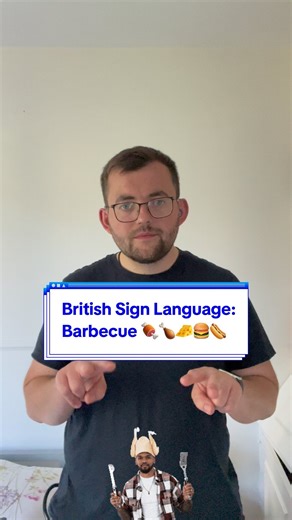 5.2K views · 274 reactions | Today’s new Sign in British Sign Language is? Today’s sign is #Barbecue ! Join me everyday for new signs in British Sign Language! #deaf #bsl #sse #signlanguage #summer #bbq #cooking #outdoors # # Note: I’m from the South UK so some signs are regional! | The Deaf Chef | Facebook