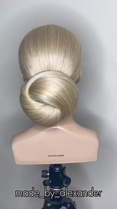 Festive Updo chignon chic & elegant Easy & Simple Romantic Simple & Easy Hair Tutorial Romantic 🥰 ✨WATCH ✨LEARN ✨SAFE #fashionstyle #hairstyling #longhairstyles #wedding #braidstyles #weddinginspiration #bridalstyle | MadeByAlexander