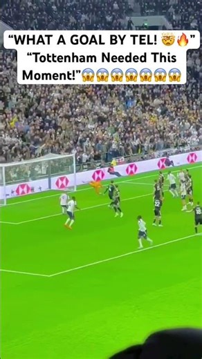 Mathys Tel Scores a Stunning & Crucial Goal for Tottenham Hotspur vs Leeds United ⚽🔥