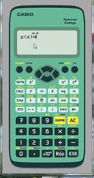 calculatrice ; casio; tableau de valeurs ; mode table ; algorithme ; fonction ; tutoriel ; tuto