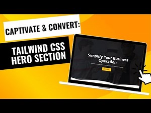 Beautiful Tailwind CSS hero section with gradient overlay and wavy bottom