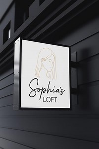 Custom LED Light Box Sign | Double Sided Illuminated Business Logo Blade Sign for Storefront - Etsy