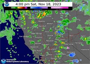 1.3K views · 48 reactions | Here's a look at the simulated radar for the rest of the day. Showers and possible t-storms will remain in the area through tonight. | US National Weather Service Sacramento California | Facebook
